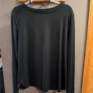Women's Long Sleeve Black Top